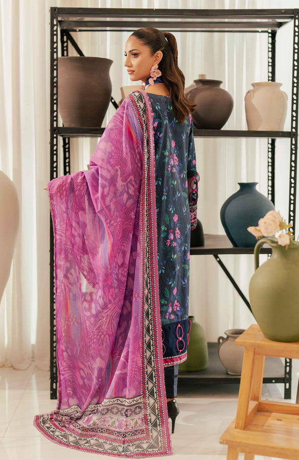 SUNSHINE BLOOM - COTTON SILK | UN-STITCHED-3PC | S-13