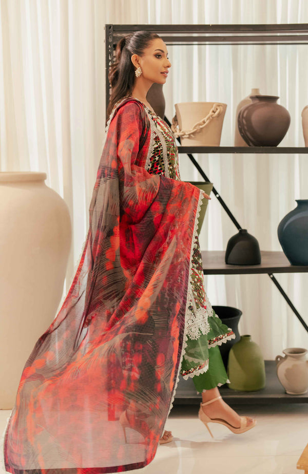 SUNSHINE BLOOM - COTTON SILK | UN-STITCHED-3PC | S-14