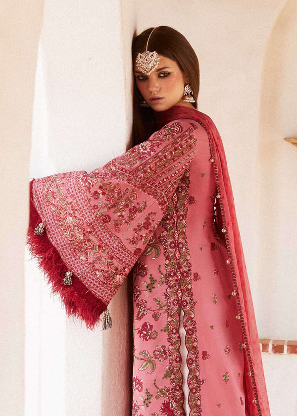 HUSSAIN REHAR LUXURY LAWN| UNSTITCHED 3PC|LAYLA