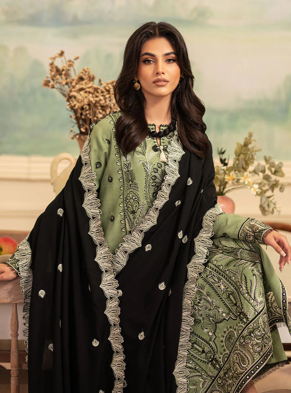 MERAKI BY ROHEENAZ FALL WINTER UN-STITCHED 3PC-OLIVIA