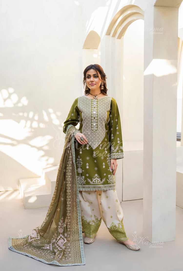 JAFA BY KARMA STITCHED {KC-1441 OLIVE}