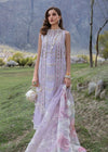 A Floral Mesh - Lavender-Crimson