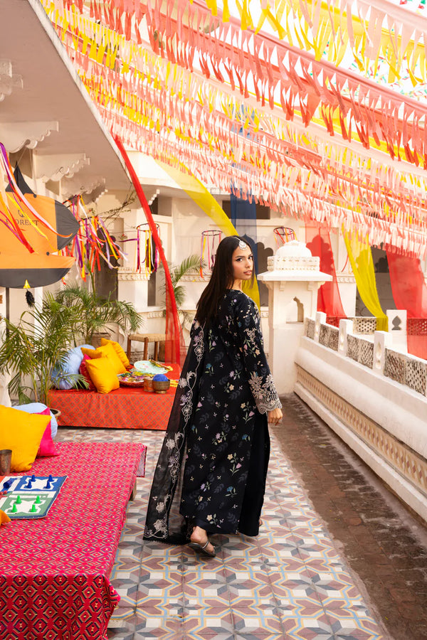 BASANT CHIKANKARI LUXURY BY FLORENT UNSTITCHED| 2026-FBC - 8A