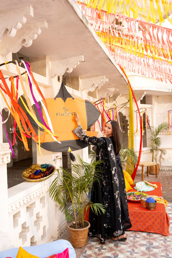 BASANT CHIKANKARI LUXURY BY FLORENT UNSTITCHED| 2026-FBC - 8A