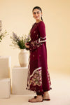 QLINEKARI BY QALAMKAR UN-STICHED 3PC|SQ-11 ZENAL