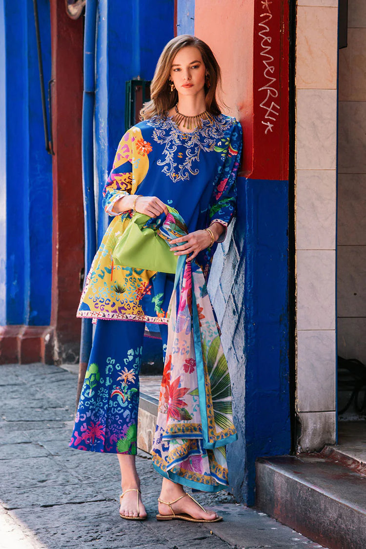LA DOLCE BY HEMLINE UN-STITCHED 3PC | FLOWER OF LIFE