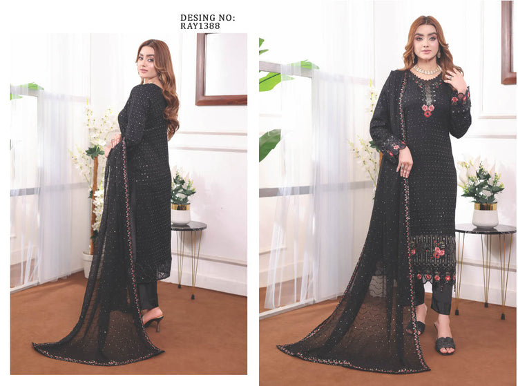 OMAHA BY BIN HAMEED SEM-STITCHED | RAY1388