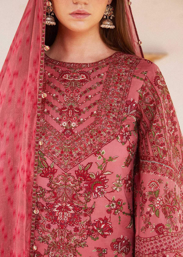 HUSSAIN REHAR LUXURY LAWN| UNSTITCHED 3PC|LAYLA