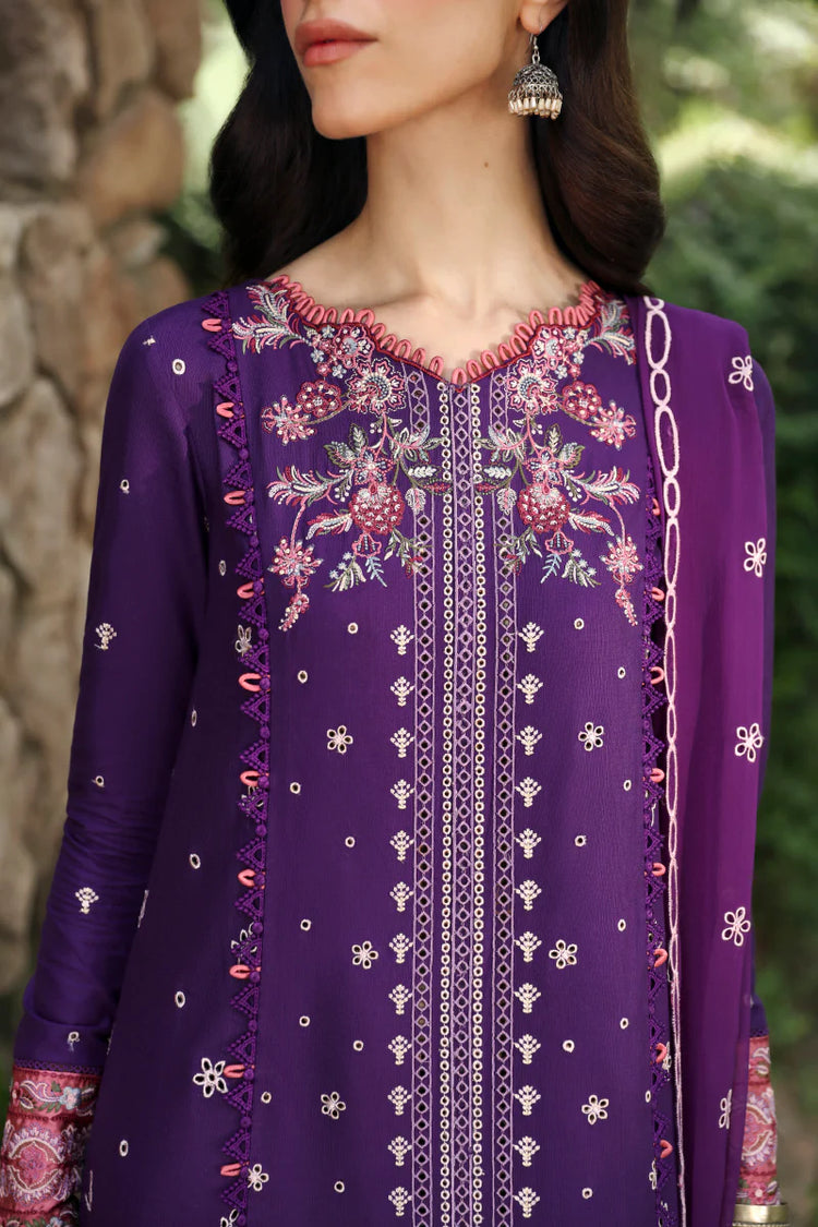 QLINEKARI BY QALAMKAR UN-STITCHED 3PC | LM-15 EIMERA