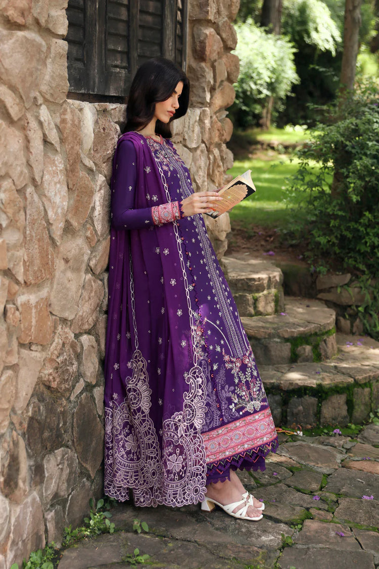 QLINEKARI BY QALAMKAR UN-STITCHED 3PC | LM-15 EIMERA