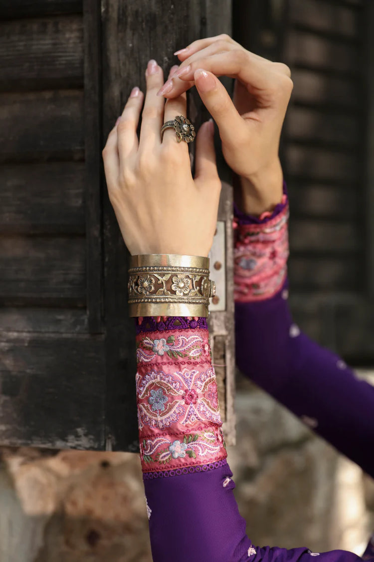 QLINEKARI BY QALAMKAR UN-STITCHED 3PC | LM-15 EIMERA