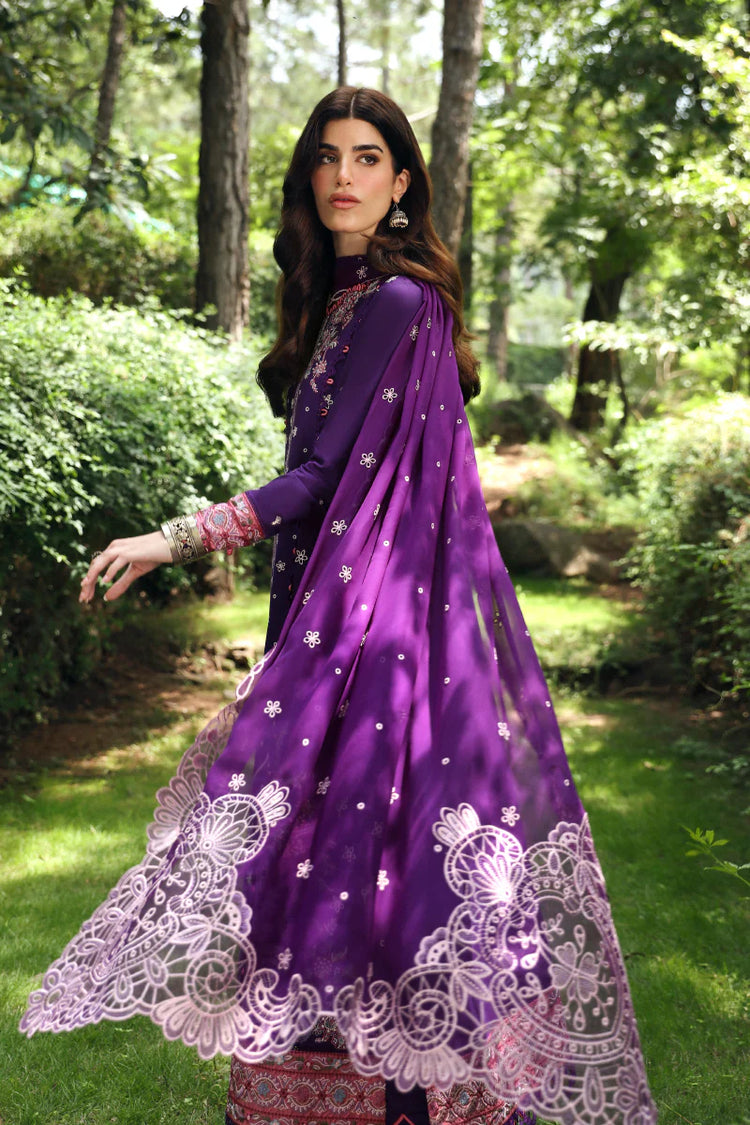 QLINEKARI BY QALAMKAR UN-STITCHED 3PC | LM-15 EIMERA