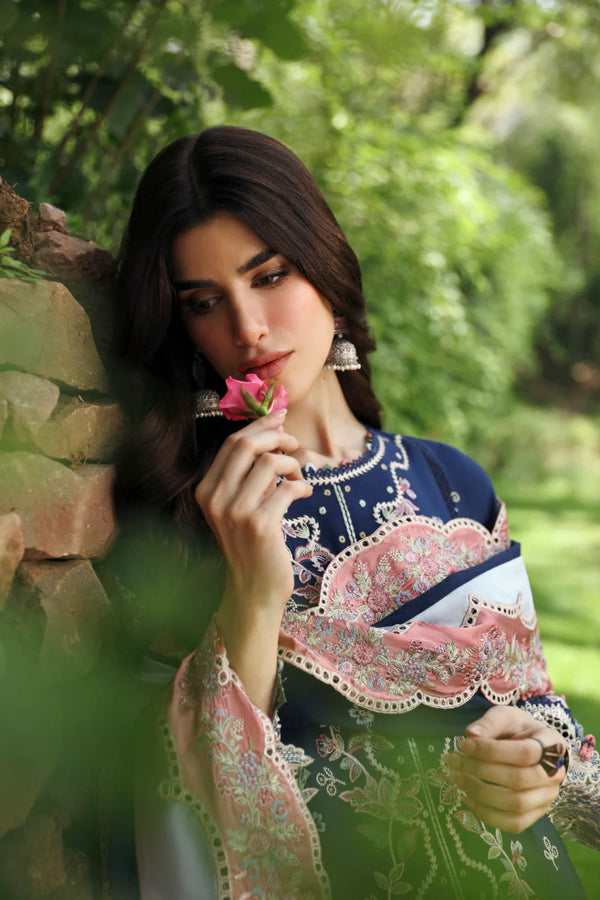 QLINEKARI BY QALAMKAR UN-STITCHED 3PC | LM-06 CADHLA