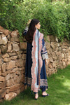 QLINEKARI BY QALAMKAR UN-STITCHED 3PC | LM-06 CADHLA