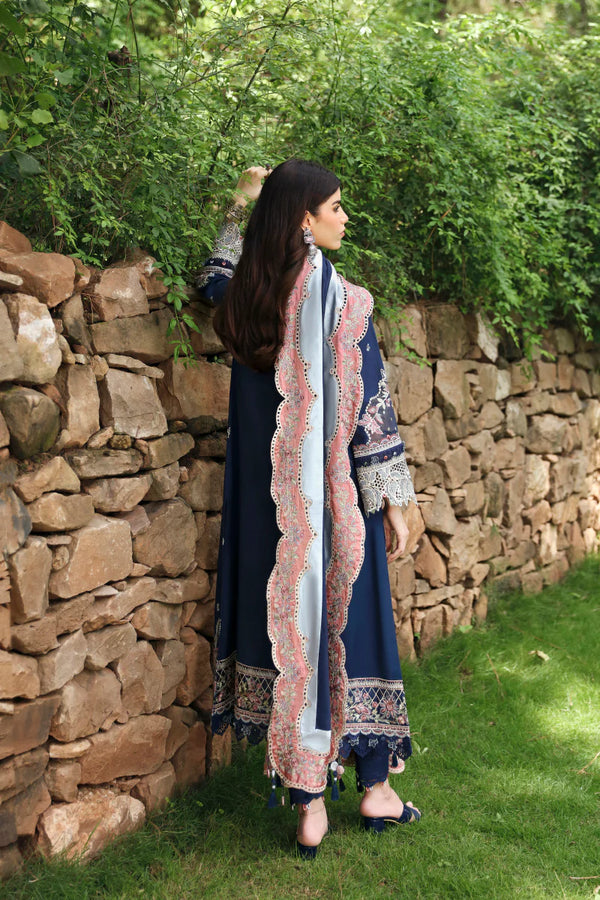 QLINEKARI BY QALAMKAR UN-STITCHED 3PC | LM-06 CADHLA