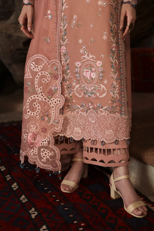 QLINEKARI BY QALAMKAR UN-STITCHED 3PC | LM-03 LUAN