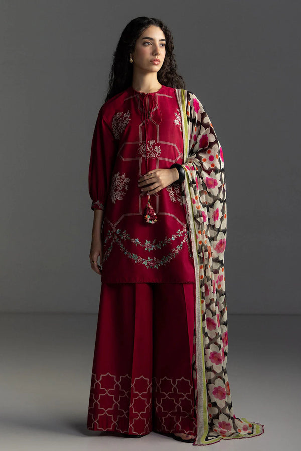 COCO BY ZARA SHAHJAHAN UN-STITCHED 3PC | 01 B