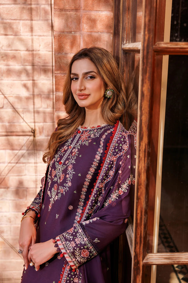 KAAVISH FESTIVE LAWN BY FARASHA| SHADOW BERRY