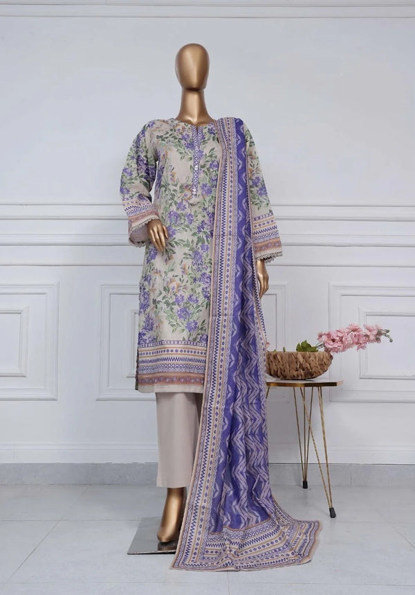 SADABAHAR PRINTED LAWN STITCHED 2025-D01