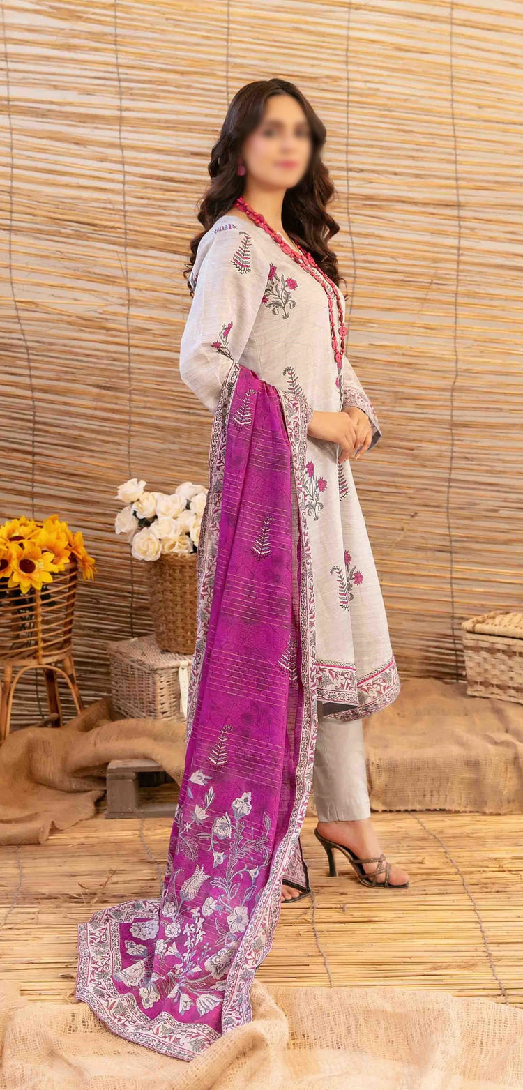 Mylah Lawn Slub Digital Print Un Stitched By Tawakkal Fab D-2023