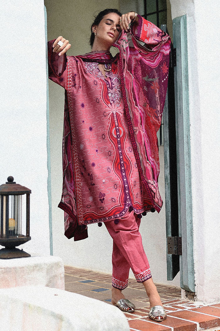 MIRASOL BY HEMLINE UN-STITCHED 3PC | CORAL MAR