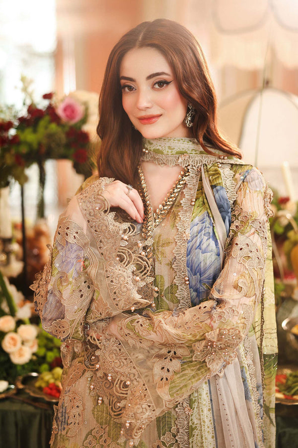 MARIA B CHIFFON WEDDING-26-203-WARM BEIGE