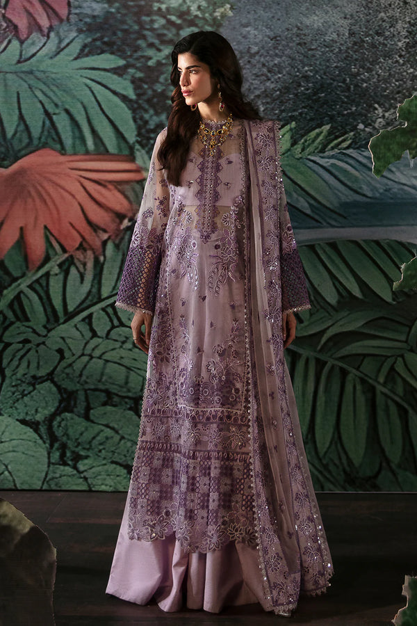 LA FUCHSIA FESTIVE UNSTITCHED BY AFROZEH - HELEN