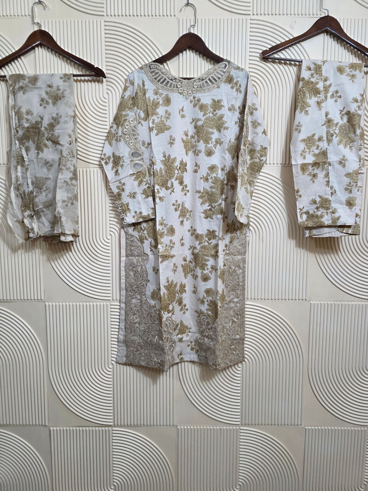 MAHNOOR EID LAWN 2025 3 PC SET D-13