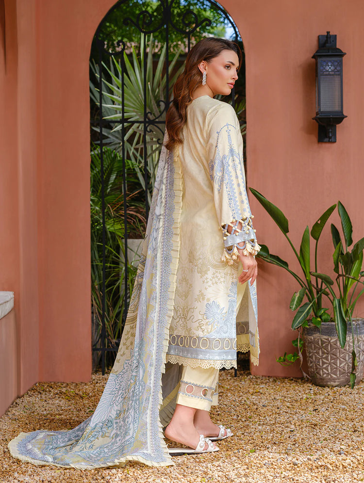 JADE URBANE EMBROIDERED CAMBRIC LAWN | D-08