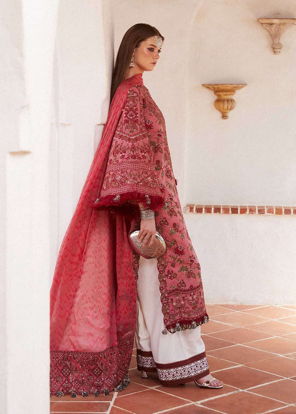 HUSSAIN REHAR LUXURY LAWN| UNSTITCHED 3PC|LAYLA