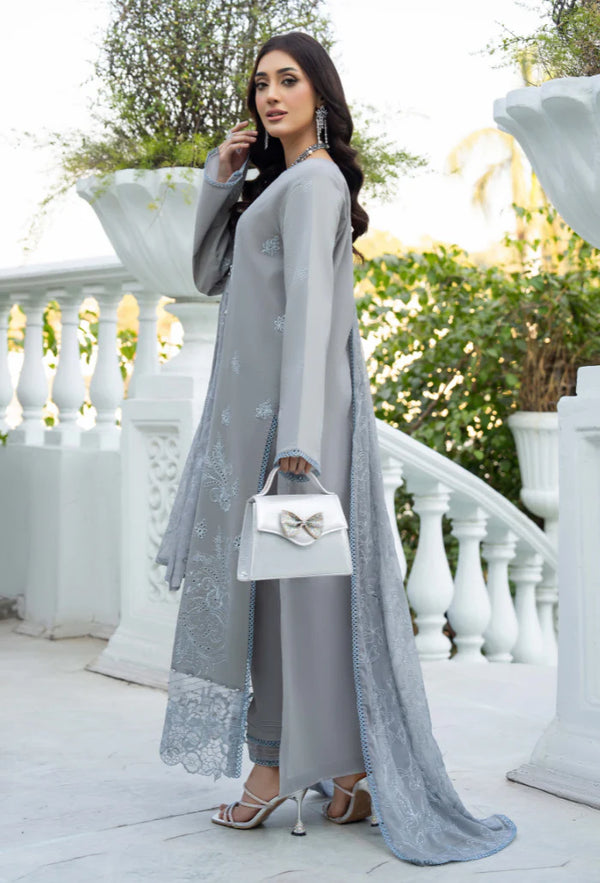 AVIVA BY HUMDUM UN-STITCHED 3PC | D-06