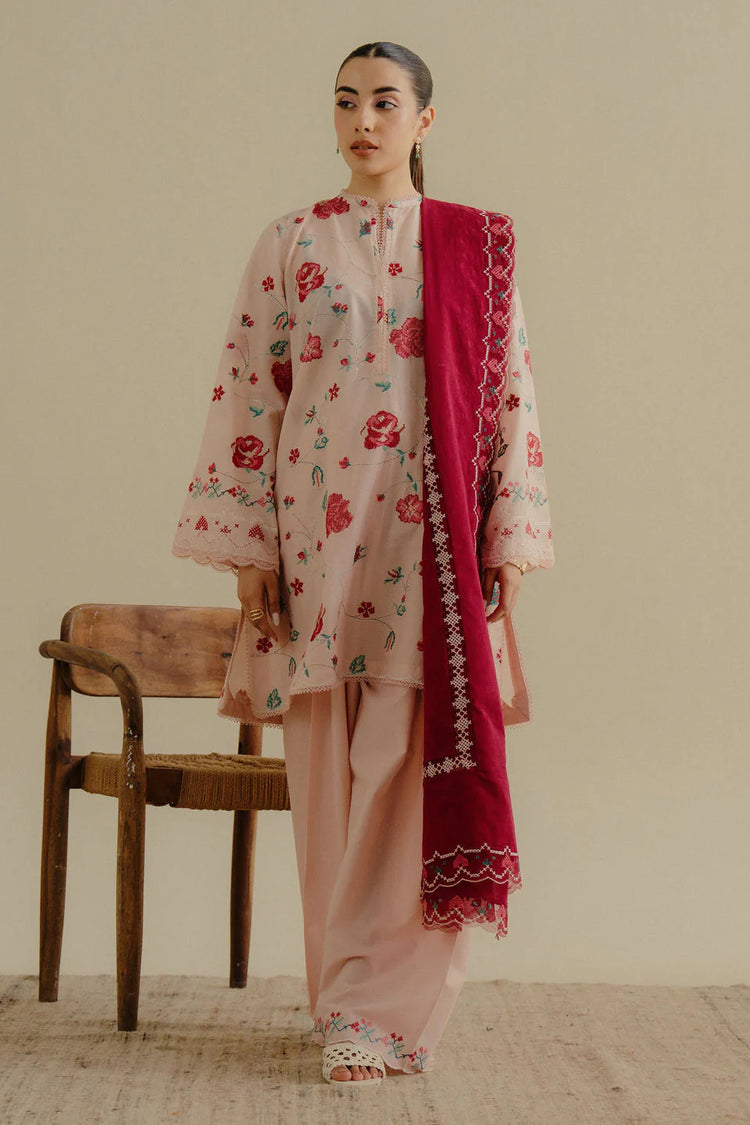 COCO BY ZARA SHAHJAHAN UN-STITCHED 3PC | Zufra-6A