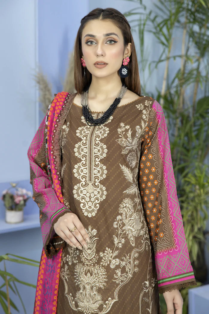 ALLURE BY JOHRA UN-STITCHED 3PC | JH-743-AU