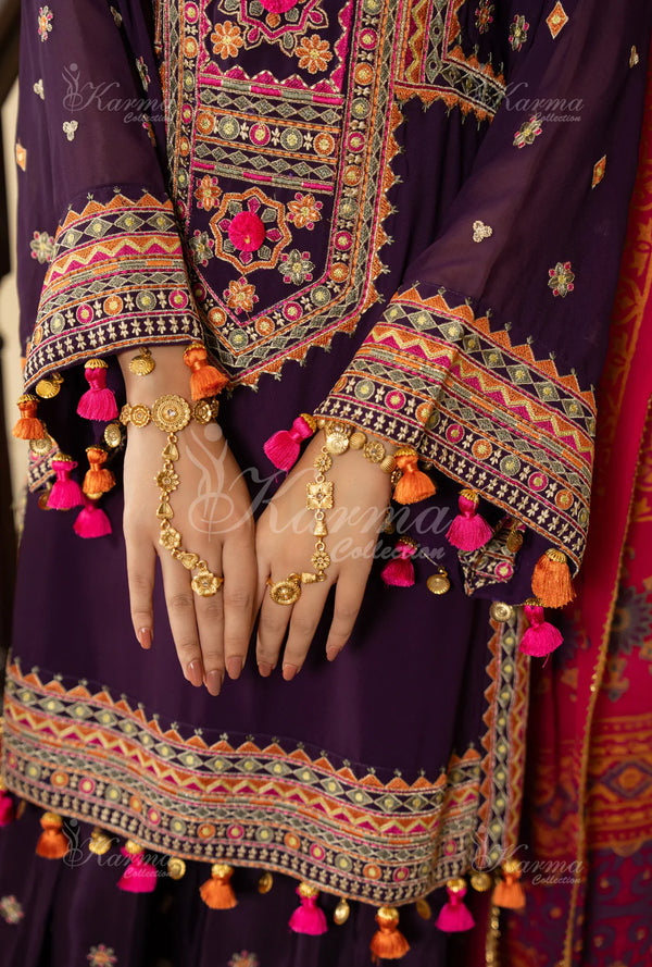 ROOHI KARMA- Plum Purple