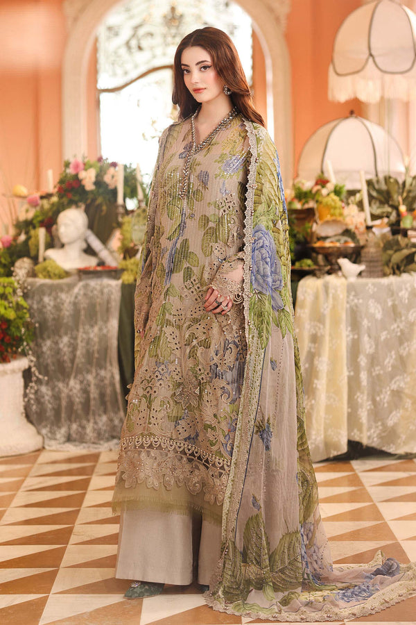 MARIA B CHIFFON WEDDING-26-203-WARM BEIGE