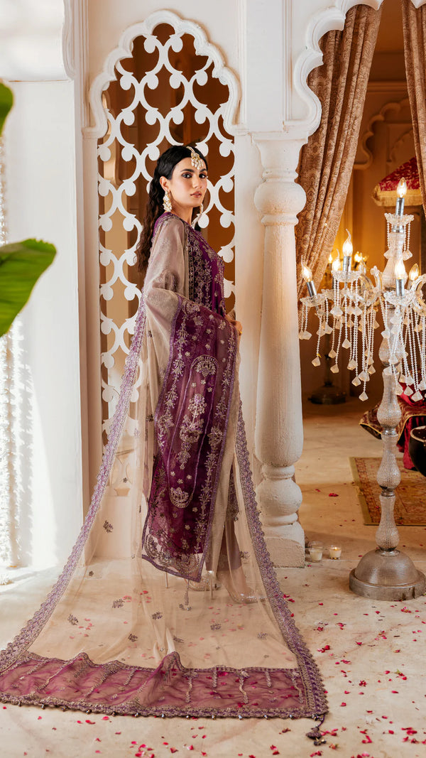 ZIRCON BY ZEBTAN UN-STITCHED 3PC | AFREEN ZQ-08