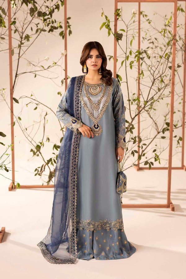 ZARDOZI EID EDTION - 02 ICE BLUE