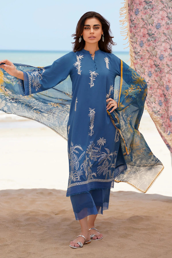 Embroidered Lawn 3 Piece sahar-03