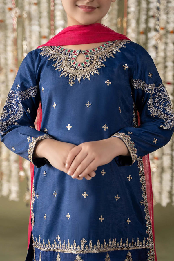 M KIDS BY MARIA B 2025 MKS-EF25-27 NAVY BLUE