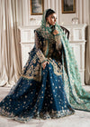 INAYAT ALIF BY AJR LUXURY WEDDING UN-STITCHED 3PC| REGAL SAPPHIRE