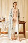 QLINEKARI BY QALAMKAR UN-STICHED 3PC|SQ-15 NEYLAN