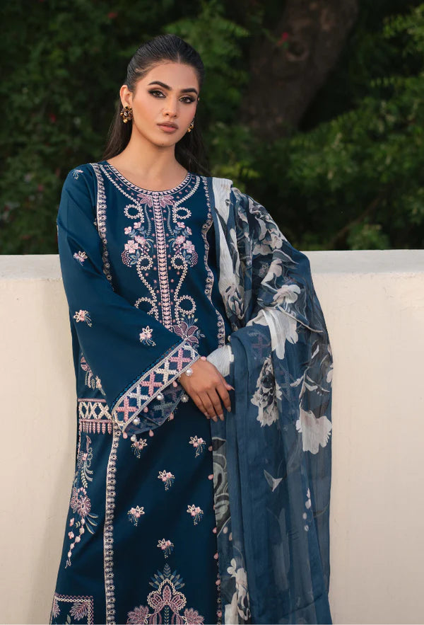 MEHRMAA BY HUMDUM UN-STITCHED 3PC | D06 Meher