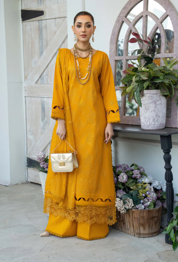 AVIVA BY HUMDUM UN-STITCHED 3PC | D-08