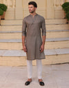 BROWN COTTON KURTA | JJK-S-32986