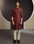 PLUM COTTON KURTA | JJK-W-33043