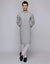 SMOKE GREY BLENDED KURTA | JJK-A-33058