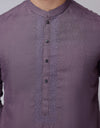 LIGHT PURPLE BLENDED KURTA | JJK-A-33114