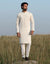 HALF WHITE BLENDED KURTA | JJK-A-33125