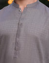 MUD GREY BLENDED KURTA | JJK-A-33149