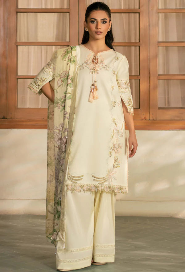 MEHRMAA BY HUMDUM UN-STITCHED 3PC | D01 Angoori